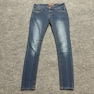 U-51 Womens Skinny Jeans Junior Size 5  Blue Denim Cotton Stretch Low Rise